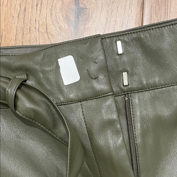 Peter Som x RTR Green Faux Leather Pants, 6 - Picture 7 of 9